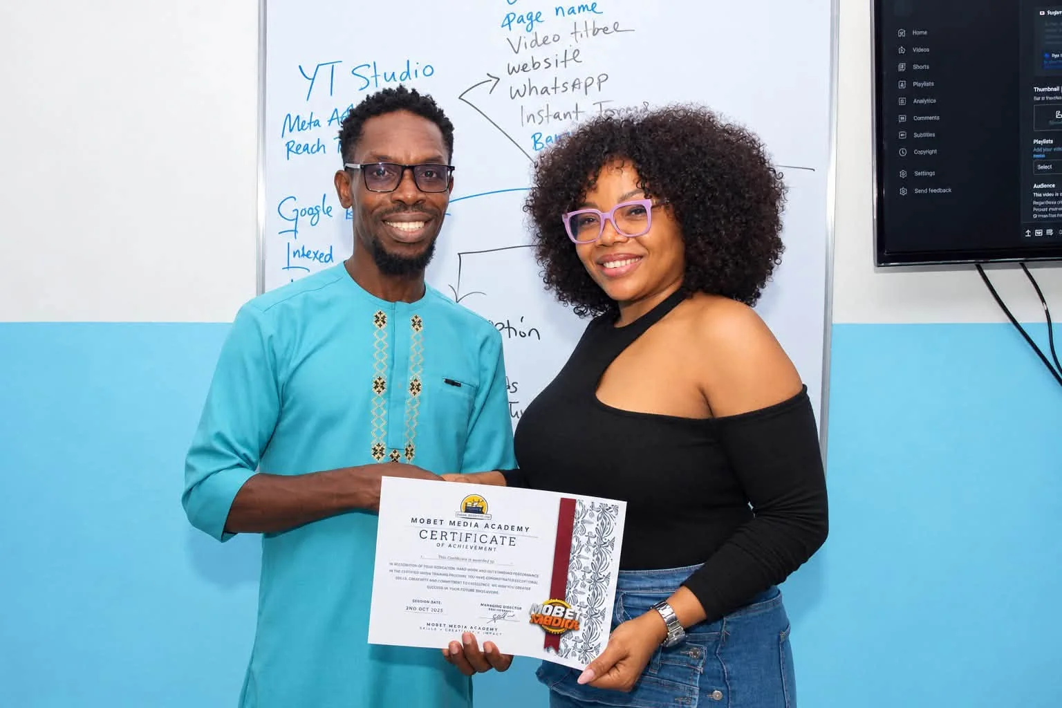 Mobet Media Academy practical classroom training photograph 8