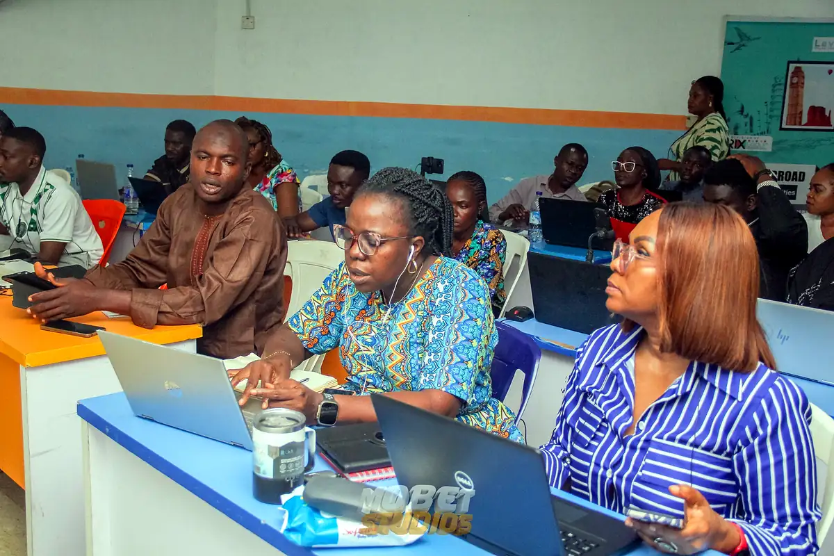 Premium view of Mobet Media Academy practical training session